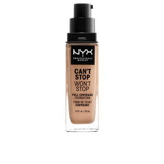 Nyx Professional Make Up Can't Stop Won't Stop Base De Maquillaje Full Coverage Cobertura Perfecta Todo El Día