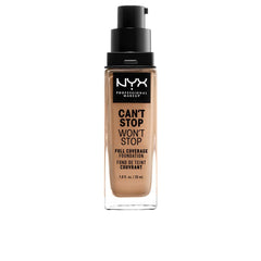 Nyx Professional Make Up Can't Stop Won't Stop Base De Maquillaje Full Coverage Cobertura Perfecta Todo El Día