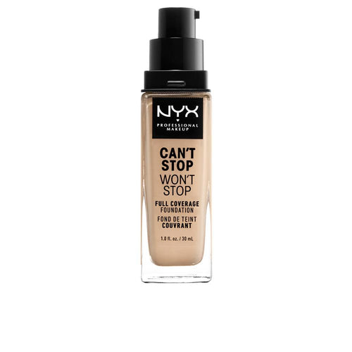 Nyx Professional Make Up Can't Stop Won't Stop Base De Maquillaje Full Coverage Cobertura Perfecta Todo El Día