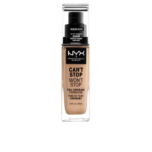 Nyx Professional Make Up Can't Stop Won't Stop Base De Maquillaje Full Coverage Cobertura Perfecta Todo El Día