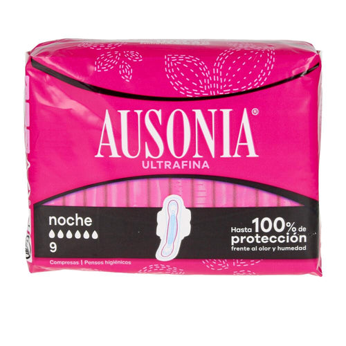 Ausonia Ausonia Serviettes Hygiéniques De Nuit Avec Ailes Protection Nocturne Efficace