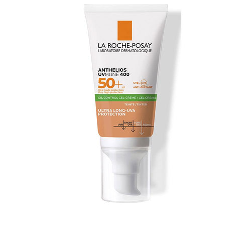 La Roche Posay Anthelios Gel Creme Sonnencreme Mit Tönung Für Ölkontrolle Erweiterter UV Schutz