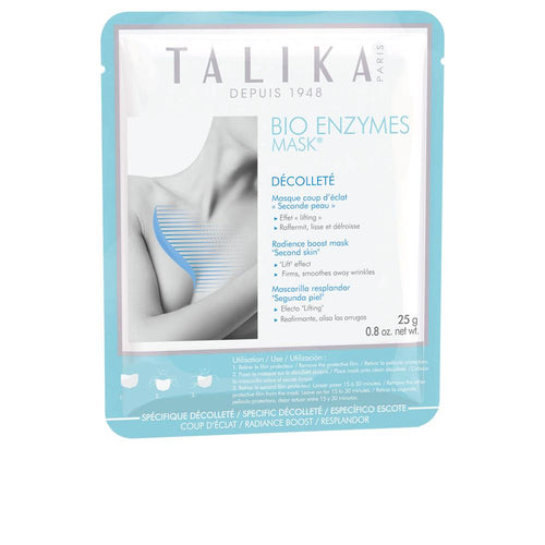 Talika Bio Enzymes Masque Cou Et Visage Hydratation Profonde Et Raffermissante