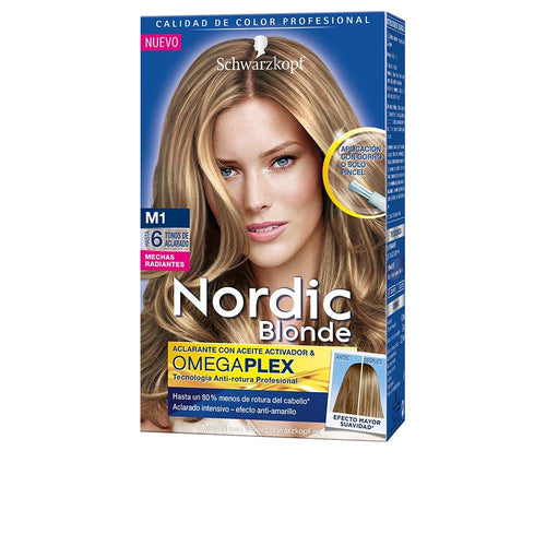 Schwarzkopf Mass Market Nordic Blonde M1 Kit De Mise En Lumière Cheveux Radiants Lumière Instantanée