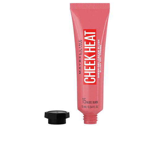 Maybelline Cheek Heat Gel Cream Blush Rose Flash Touche Translucide Radieuse Pour Tous