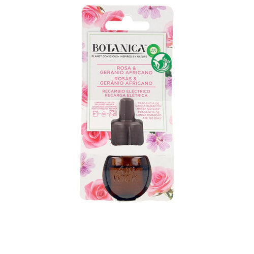 Air Wick Botanica Recharge Désodorisant Électrique Rose Et Géranium Fraîcheur Florale Exquise
