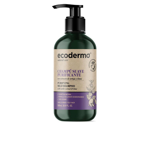Ecoderma Eco Champú Shampoo Für Fettiges Haar Natürliche Frische