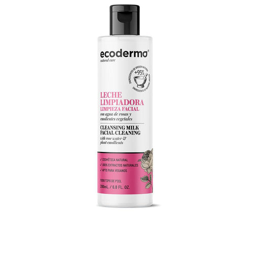 Ecoderma Eco Leche Limpiadora Lait Démaquillant Peau Douce Naturelle