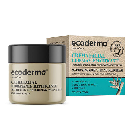 Ecoderma Eco Crema Facial Facial Cream Natural Matte Hydration