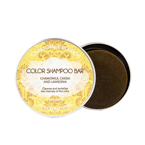 Biocosme Bio Solid Barra De Champú De Manzanilla Para Cabello Rubio Brillo Radiante