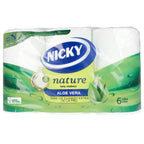 Nicky Nature Aloe Vera Toilettenpapier Ultimativer Sanfter Weicher Komfort