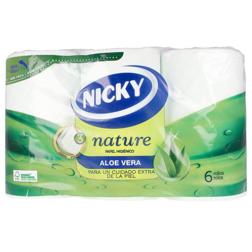 Nicky Nature Aloe Vera Papier Hygiénique Confort Ultime Doux Et Naturel