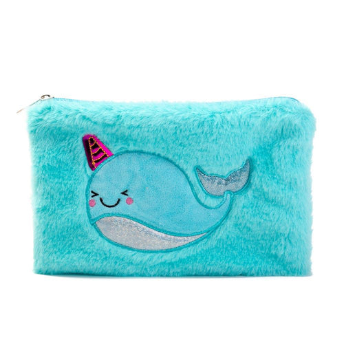 Inca Cosmetic Case Whale Pom Pom