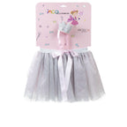 Inca Tutú Plateado Y Cinta Con Corona Lote Accessoire De Costume Style Festif Unique