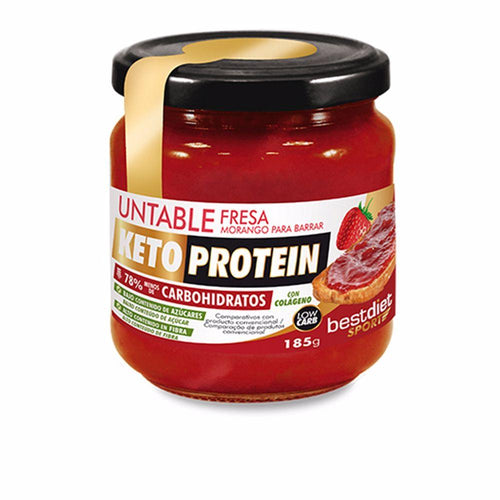 Keto Protein Alimentación Keto Cosmétique À La Fraise Formule Végan Faible Sucre