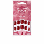 Elegant Touch Polished Colour Squoval Nail Kit Rich Red TikTok Viral Nail Trend