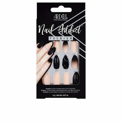 Ardell Nail Addict Faux Ongles Black Stud And Pink Ombre Look Exceptionnel