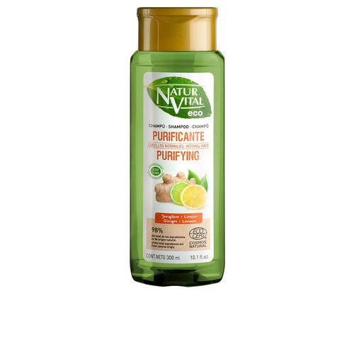 Natur Vital Eco Shampoo Purificante Zenzero E Limone Pulizia Naturale Unisex Delicata