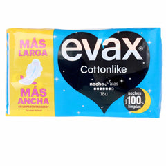 Evax Cottonlike Serviettes De Nuit Avec Ailes Protection Nocturne Fiable