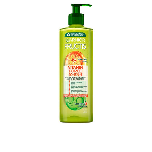 Garnier Fructis Vitamin Force Crème Sans Rinçage Pour Des Cheveux Plus Forts 10 Avantages Instantanés