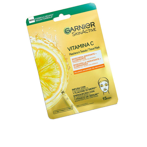 Garnier Skinactive Mascarilla Facial De Tejido Con Vitamina C Intensa Hidratación Piel Radiante