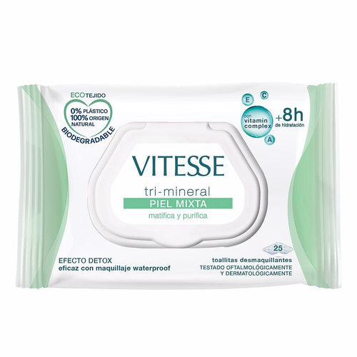 Vitesse Vitesse Cuidado Facial Makeup Remover Wipes For Combination Skin