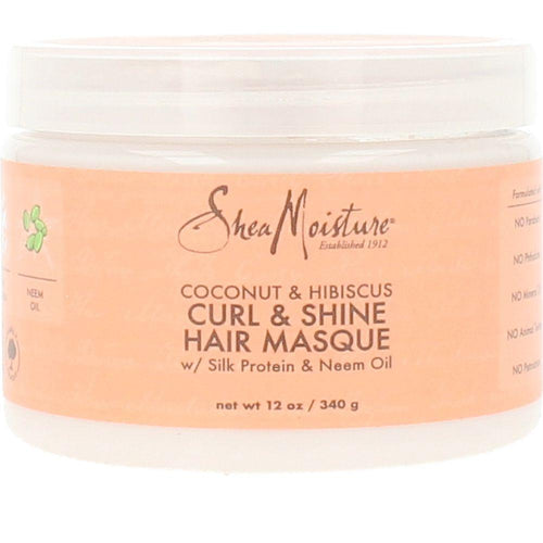 Shea Moisture Coconut & Hibiscus Haarmaske Curl And Shine Intensive Feuchtigkeit