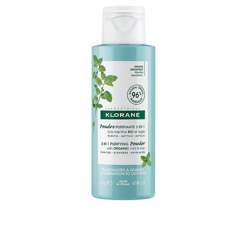 Klorane A La Menta Acuática Poudre Nettoyante Visage 3 En 1 Detox Naturel