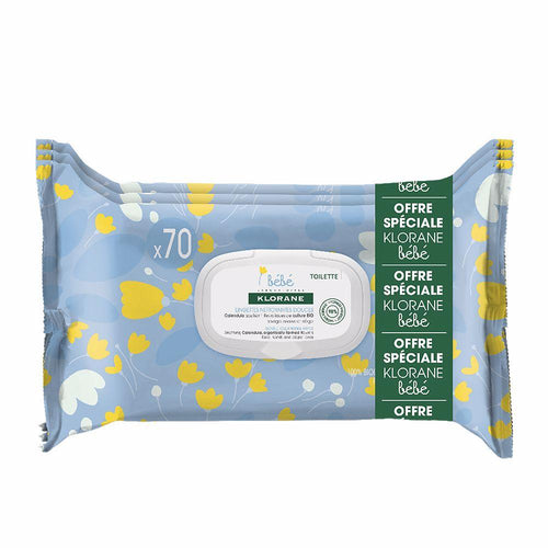 Klorane Klorane Bébé Lingettes Nettoyantes Pour Bébé Peau Douce Et Protégée