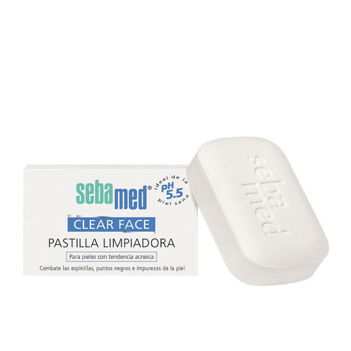 Sebamed Clear Face Pastille Nettoyante Visage Contre L'Acné Peau Saine Et Claire