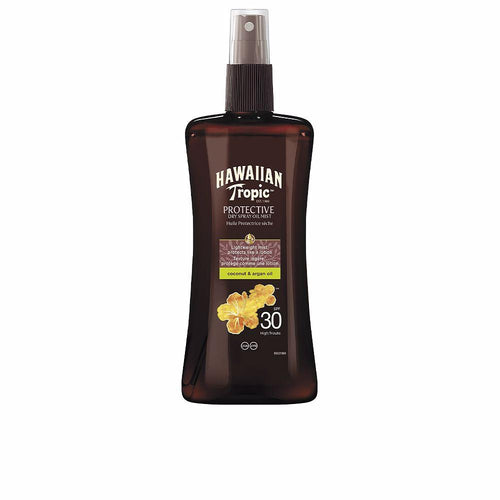 Hawaiian Tropic Coconut & Argan Spray Solare Protettivo SPF30 Protezione UVA UVB Efficace
