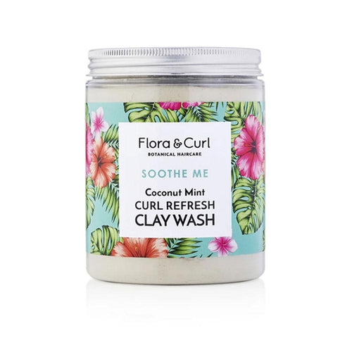 Flora And Curl Soothe Me Limpiador De Arcilla Para Cabello Rizado Limpieza Profunda Natural