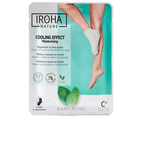 Iroha Iroha Peppermint Masque Pied En Chaussettes Soin Rafraîchissant Naturel