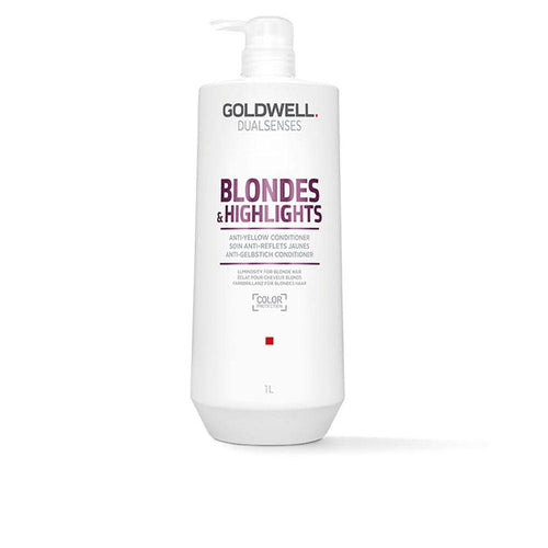 Goldwell Dualsenses Blondes & Highlights Après Shampoing Anti Jaunissement Lisse Et Démêle Instantanément