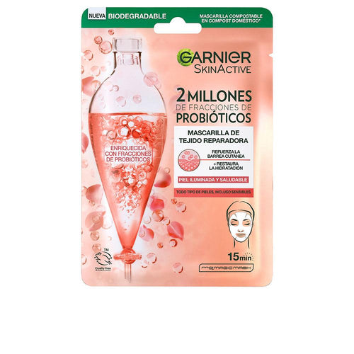 Garnier Skinactive Máscara De Tejido Repara Y Rejuvenece Fórmula Rica En Probióticos
