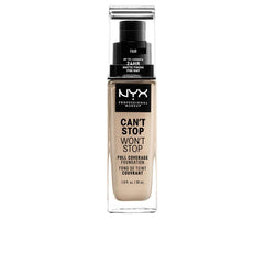 Nyx Professional Make Up Can't Stop Won't Stop Base De Maquillaje Full Coverage Cobertura Perfecta Todo El Día