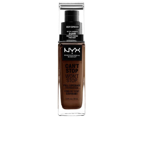 Nyx Professional Make Up Can't Stop Won't Stop Fond De Teint Full Coverage Teint Impeccable Toute La Journée