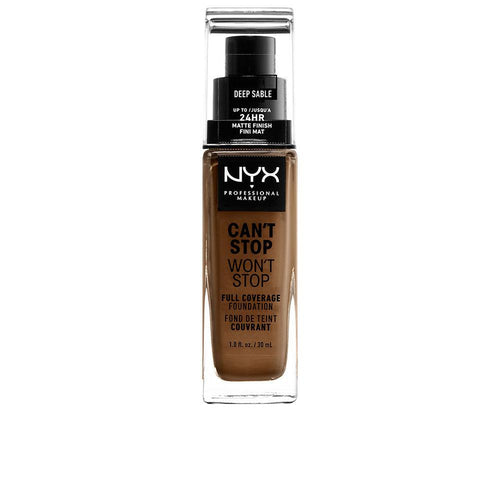 Nyx Professional Make Up Can't Stop Won't Stop Fond De Teint Full Coverage Teint Impeccable Toute La Journée