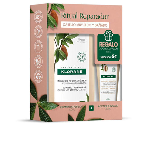 Klorane Cupuaçu Haarpflege Set Shampoo Und Balsam Für Trockenes Haar Natürliche Haarreparatur