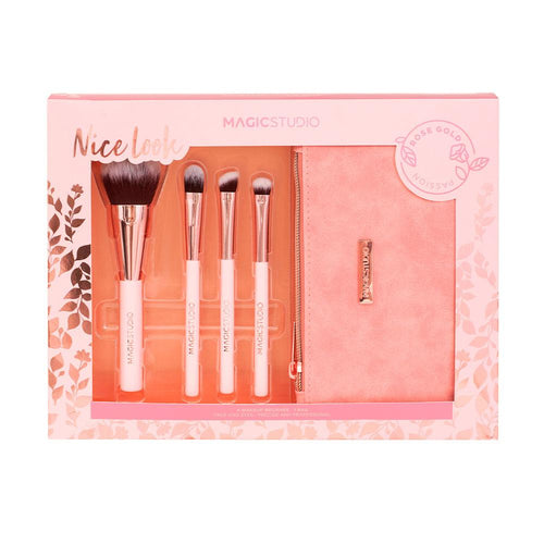 Magic Studio Rose Gold Makeup Pinsel Set