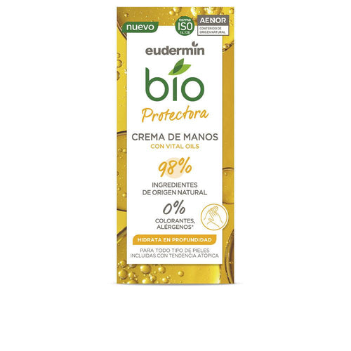 Eudermin Manos Bio Crema Protectora Para Manos Hidratación Natural Sin Parabenos