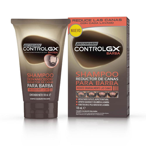 Just For Men Controlgx Shampooing Pour Barbe Réduction Naturelle Des Cheveux Gris