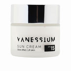 Vanessium Sun Cream Vanessium Sonnencreme Illuminierend Feuchtigkeitsspendend SPF15 Erweiterter Sonnenschutz
