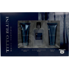 Titto Bluni Bosco Incantato Perfume Eau De Toilette Bálsamo Después De Afeitar Gel De Ducha Aroma Único Seductor