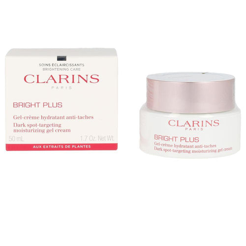 Clarins Bright Plus Gel Cream Facial Anti Stain Moisturizer Radiant Skin Glow