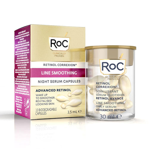 Roc Retinol Correxion Night Serum Capsules Smoother Skin In One Night