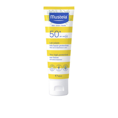 Mustela Bebé-Niño Lait Solaire SPF50 Plus Protection Naturelle Avocat