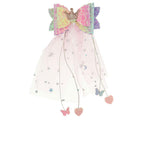 Inca Pinza Crocodile Clip Bow Et Tulle Accessoire Cheveux Enfants