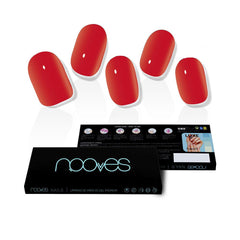 Nooves Láminas De Uñas De Gel Film Gel Para Uñas Crimson Red Premium Luxe Calidad De Salón Duradera