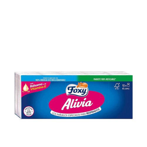 Foxy Alivia Mouchoirs Nasaux Cosmétiques Apaisants Avec Vitamine E Soulagement Rapide